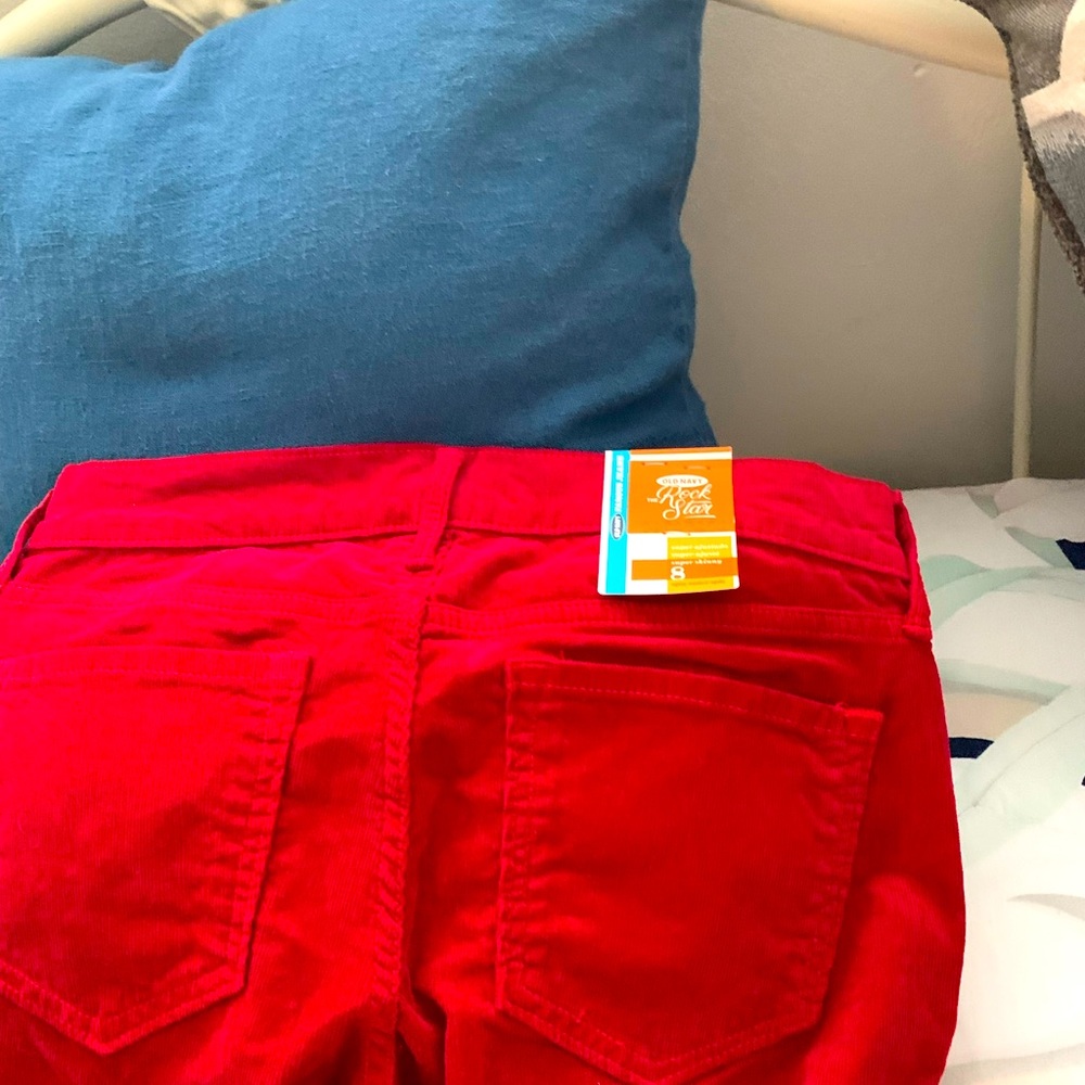 Red old navy skinny pants